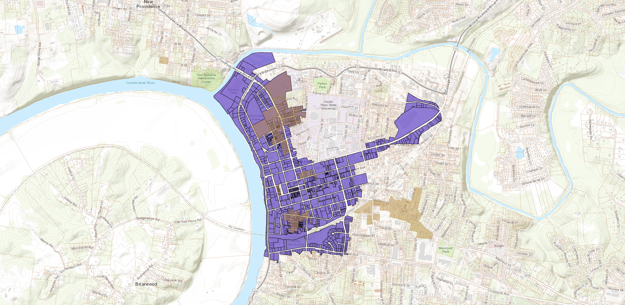 Downtown Urban Design Overlay map image thumbnail