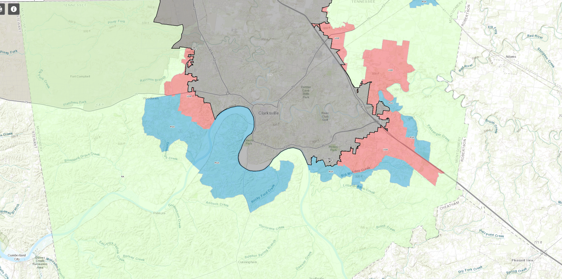 Montgomery County Growth Plan areas map image thumbnail