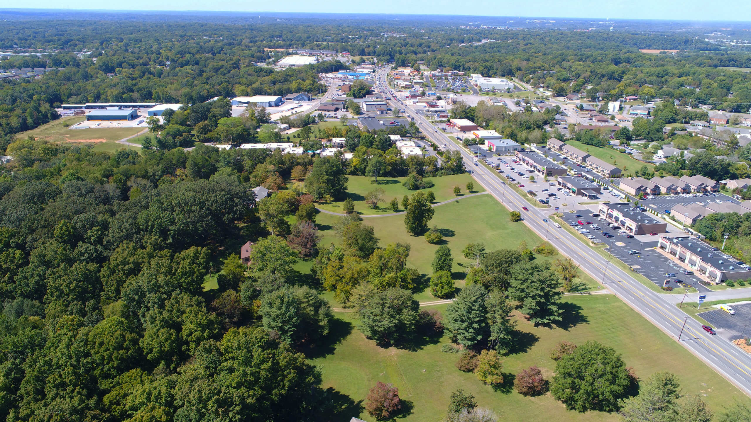 Madison Street area photo from drone